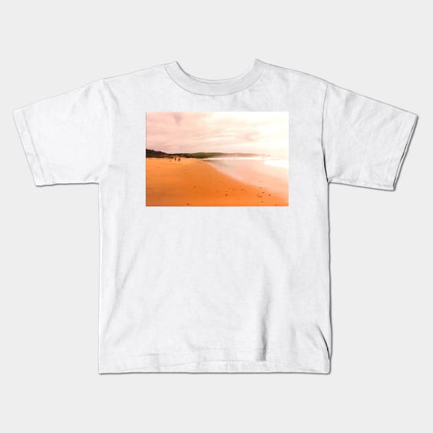 Beach near Melbourne, Australia Kids T-Shirt by Tess Salazar Espinoza